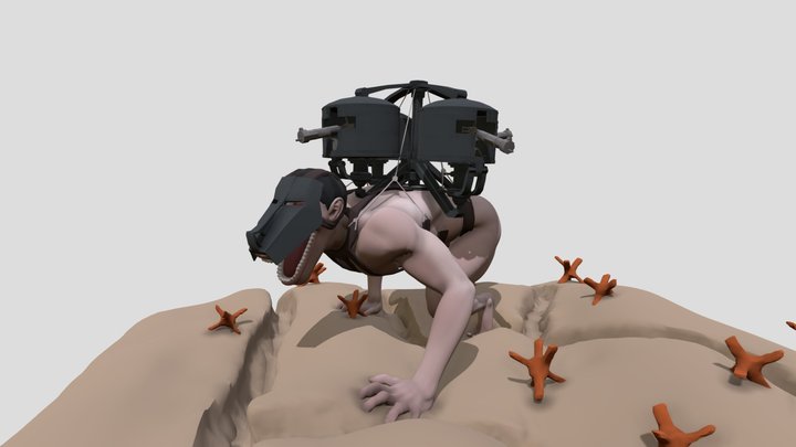 Old Pieck's Cart Titan Turret (2 years ago) 3D Model