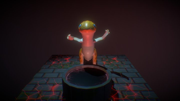 Leopard gecko cultist 3D Model