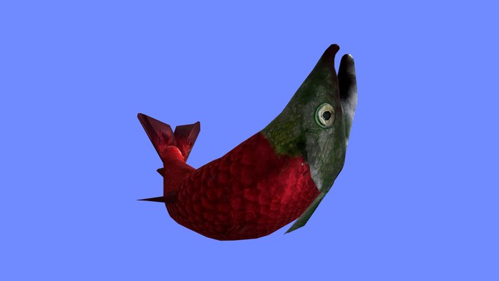 FloppingFish 3D Model