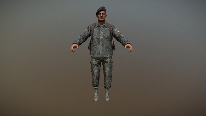 Lieutenant General "Shepherd" (COD:MW2) 3D Model