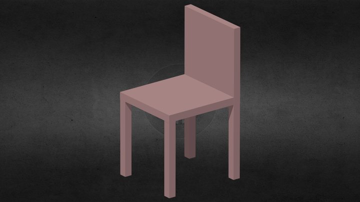 644230056 Wooden chair 3D Model