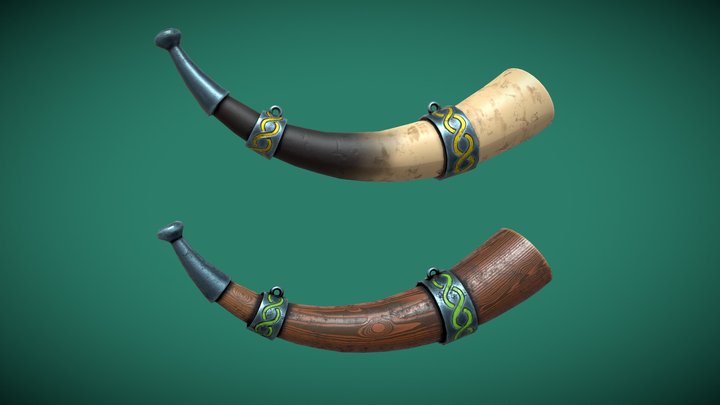 Viking Horns 3D Model