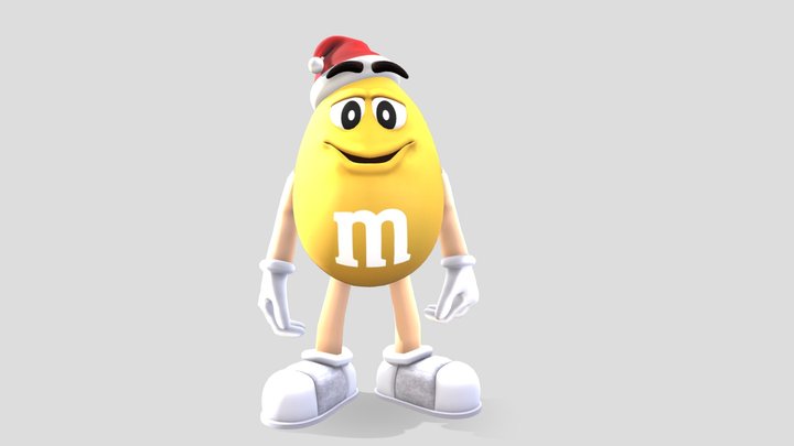 yellow m&m's / жёлтый – Kostenloses 3D-Modell STL