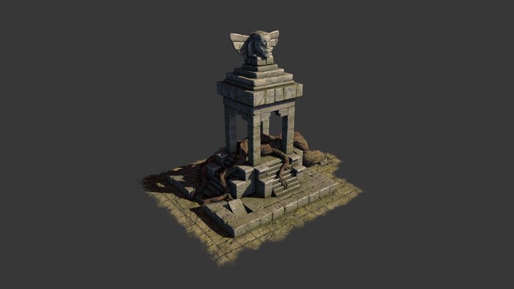 Ancient Shrine 3D Model