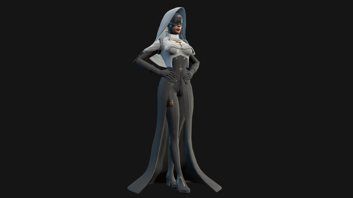 Future Nun 3D Model