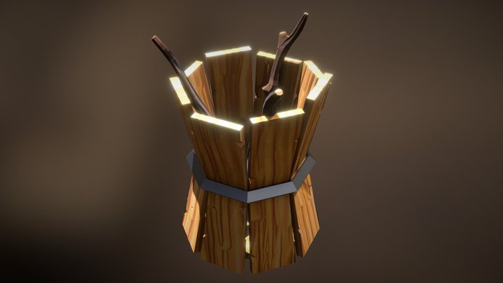 Stylised Stick Barrel [#4] 3D Model
