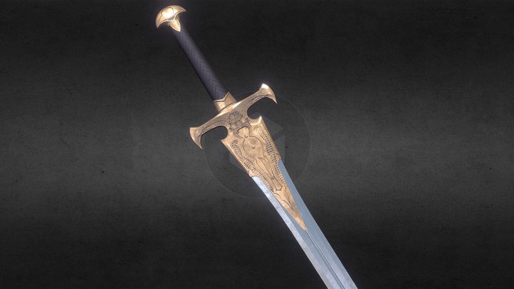 CL's GreyWardenSword 3D Model