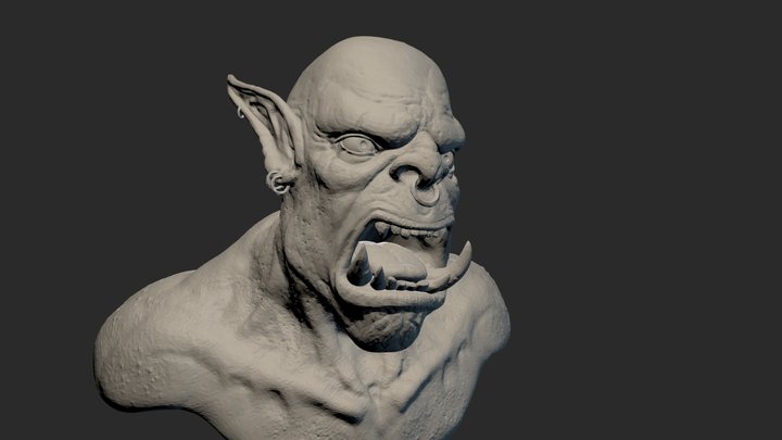 Warcraft Orc 3D Model