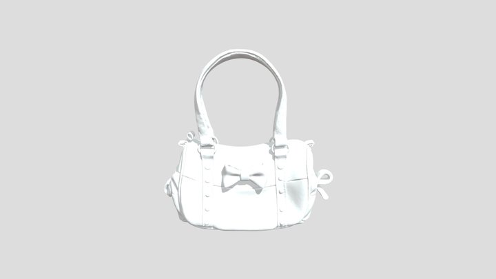 Pink Bow Bag 3D Model