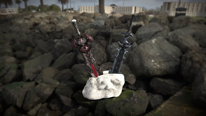 Sword Rack 3D Model