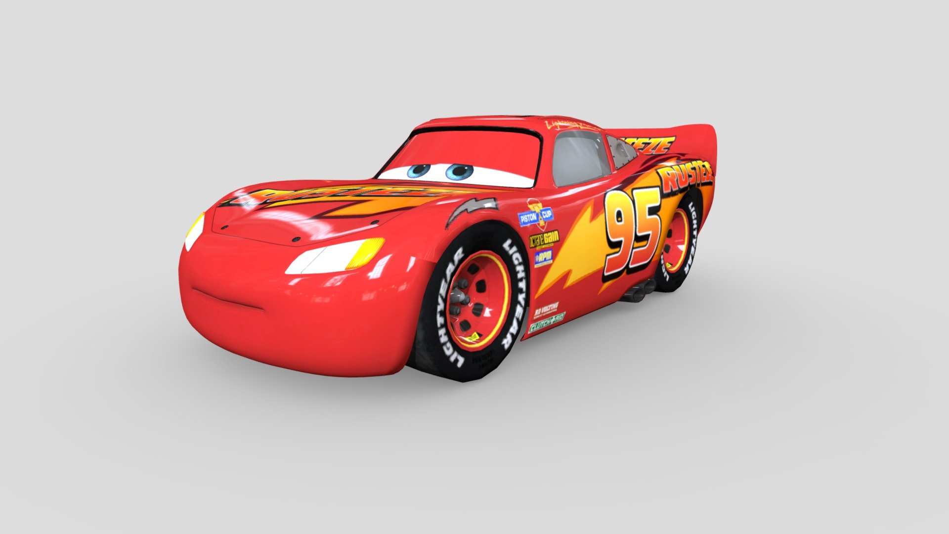 Lightning McQueen Rust-eze Cars3 - Download Free 3D model by Relâmpago ...