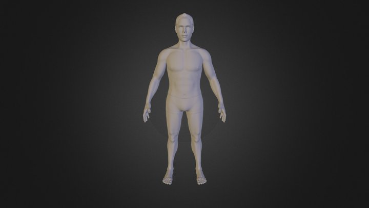 Male Model Rigged 3D Model
