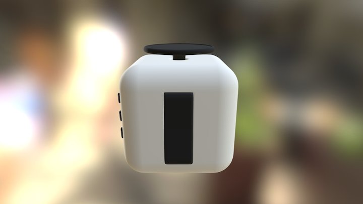 Fidget-cube (White and Black) 3D Model