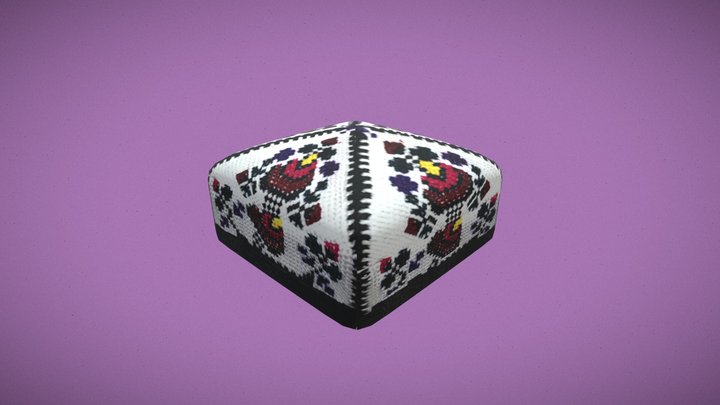 Uzbek girl Doppi 3D Model