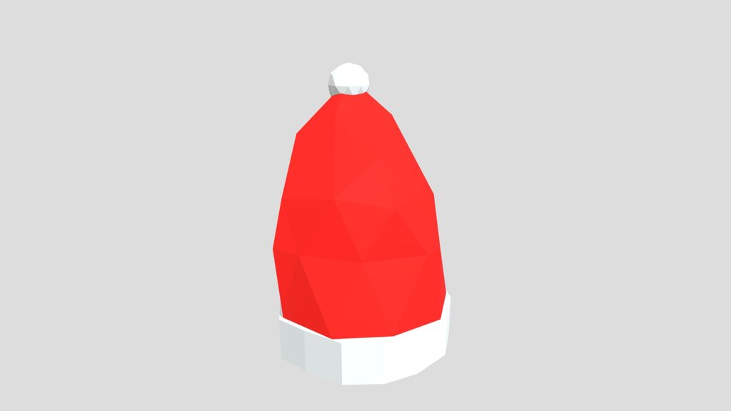 Christmas Hat Low Poly