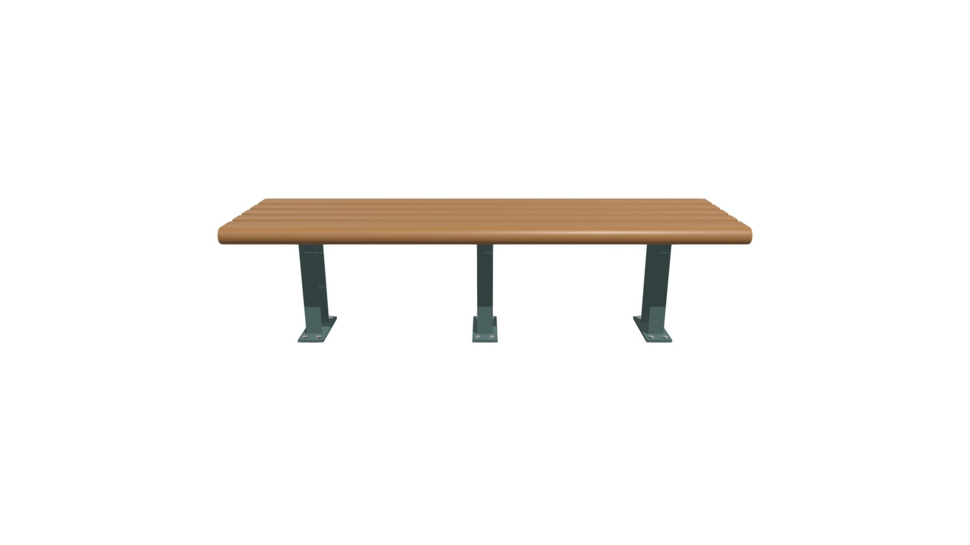 SJ-089AP(S) 無背-塑木休閒椅 — Sketchfab embed 3D viewer