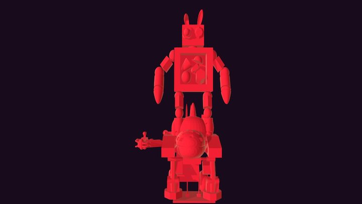 Super Alien Monkey Robot 3D Model