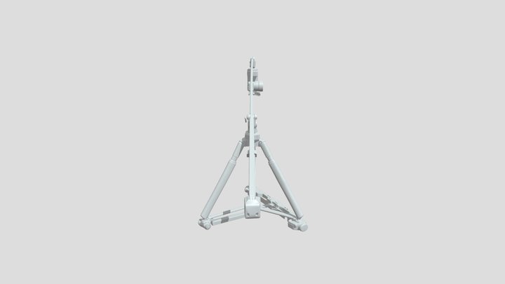 Professional camera crane mounted on wheeled tr