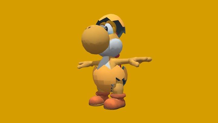 Mario Kart Tour -  Yoshi (Gold egg) – Kostenloses 3D-Modell STL