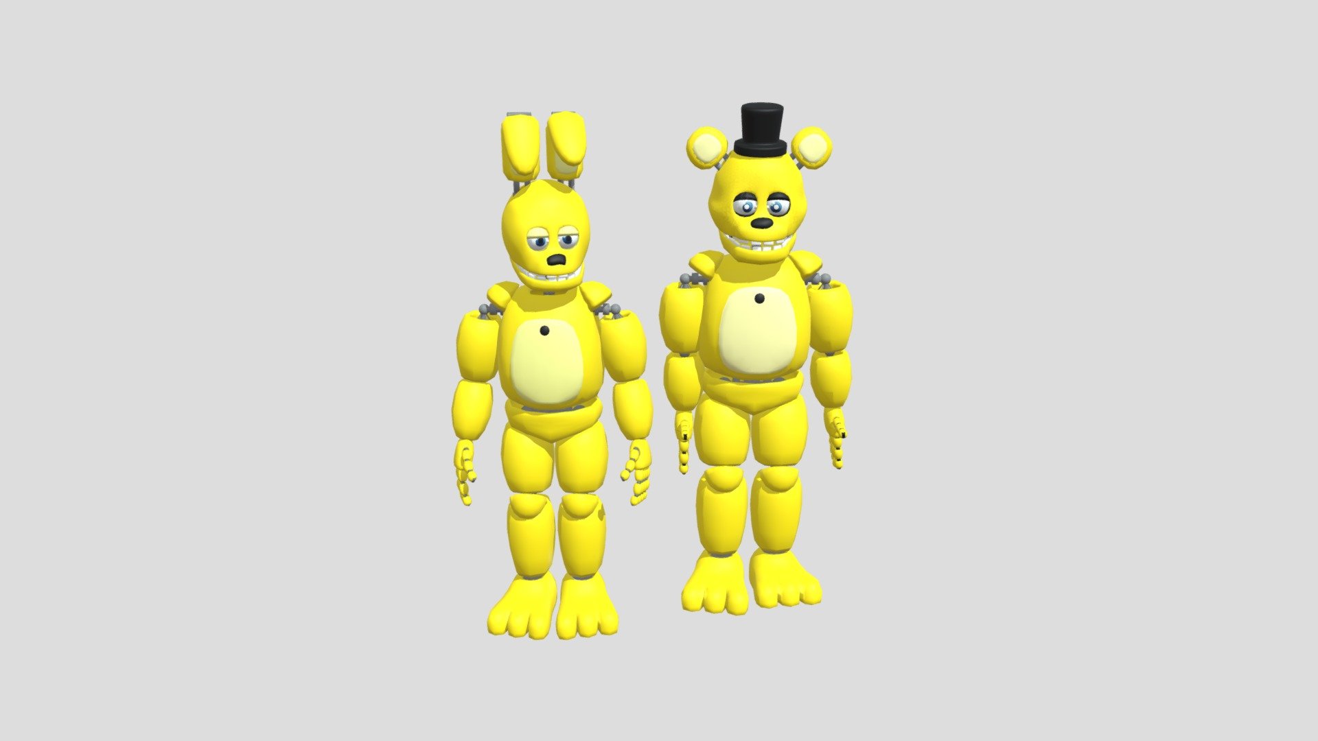 Spring-freddy-and-spring-bonnie-blend - Download Free 3D model by  cevans2026 [95ebe8f] - Sketchfab