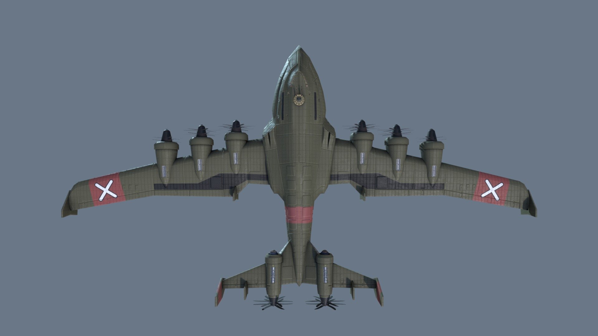 Shmup-Style Bomber Plane