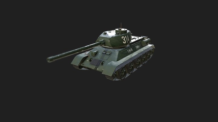 T-34 85 3D Model