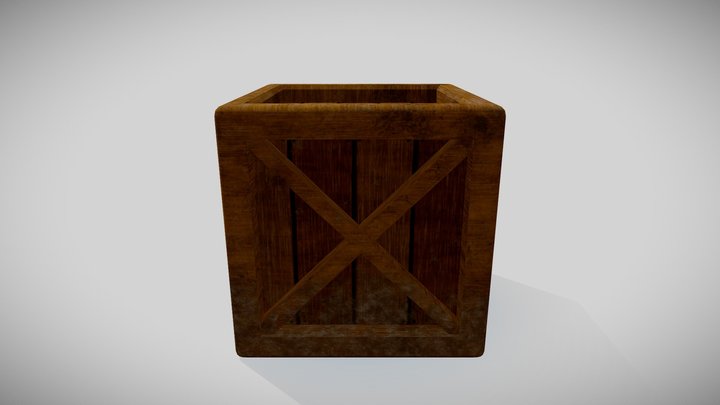 Old Wood Crate - free 3D Model