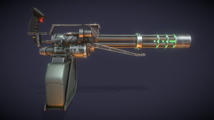 Apocalypse Weapons: Minigun 3D Model