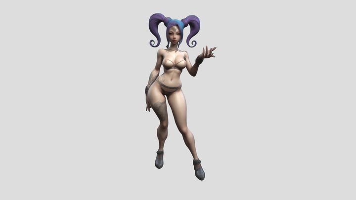Stylized Woman 3D Model