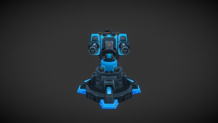 Gatling 3D Model