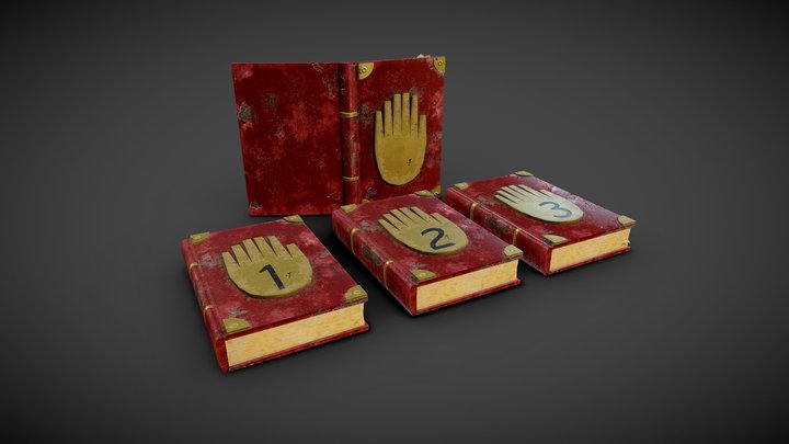 Gravity Falls journals – Gratis 3D-model STL