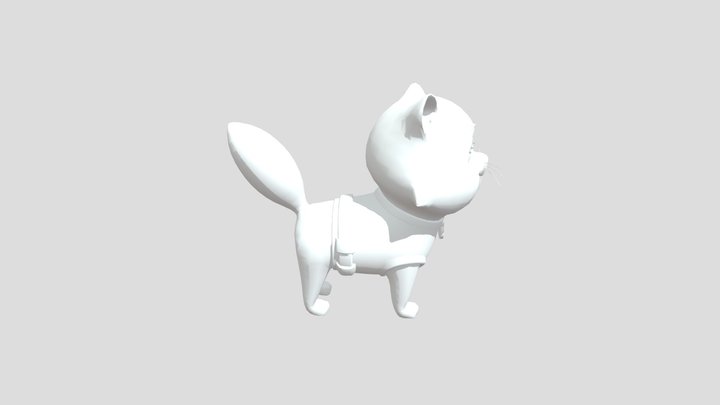 Cat Zuma From Paw Patrol 3D Model 3D Model