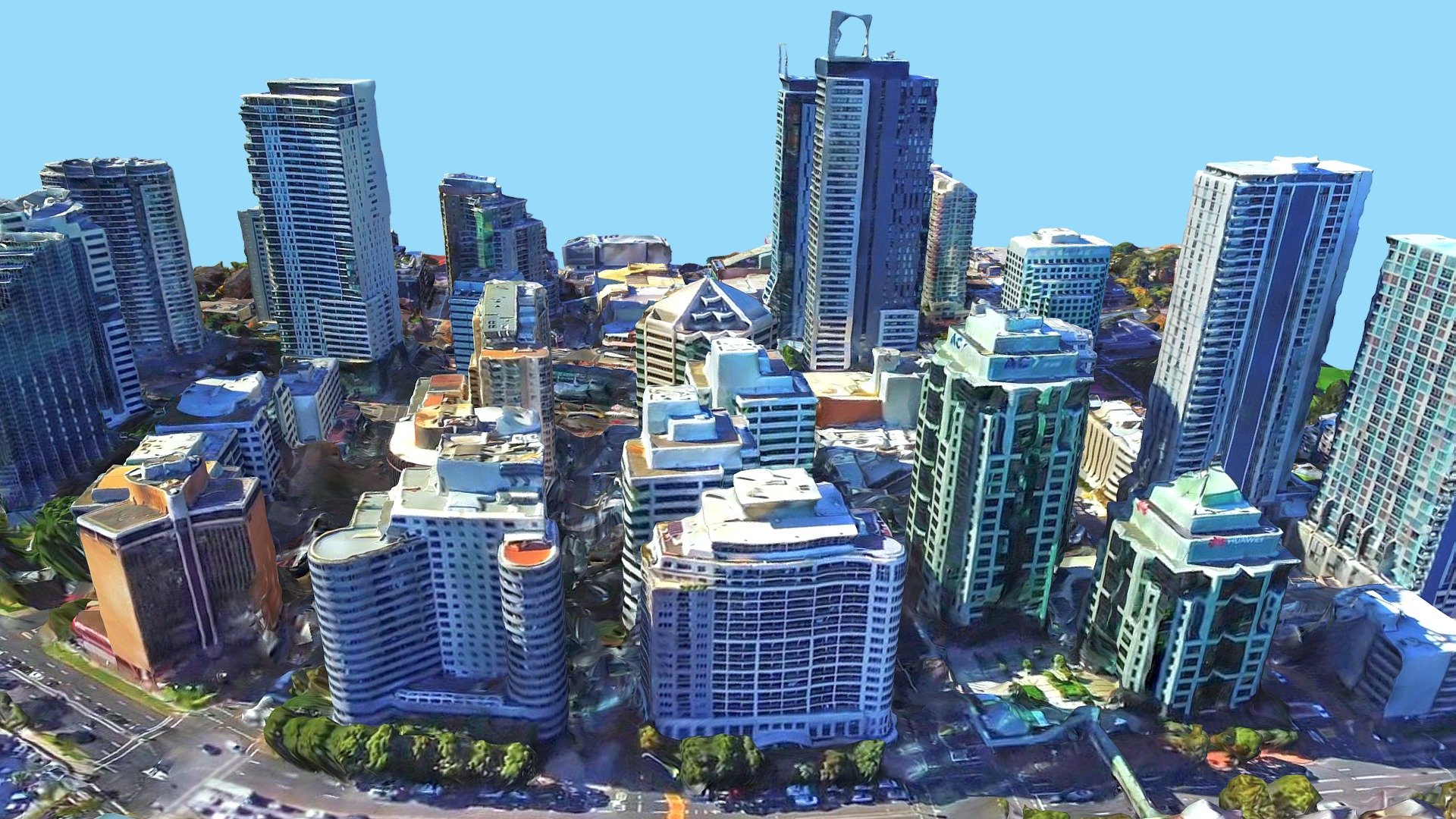 Chatswood CBD skyline Sydney, Australia Buy Royalty Free 3D model by LibanCiel [95f1c84
