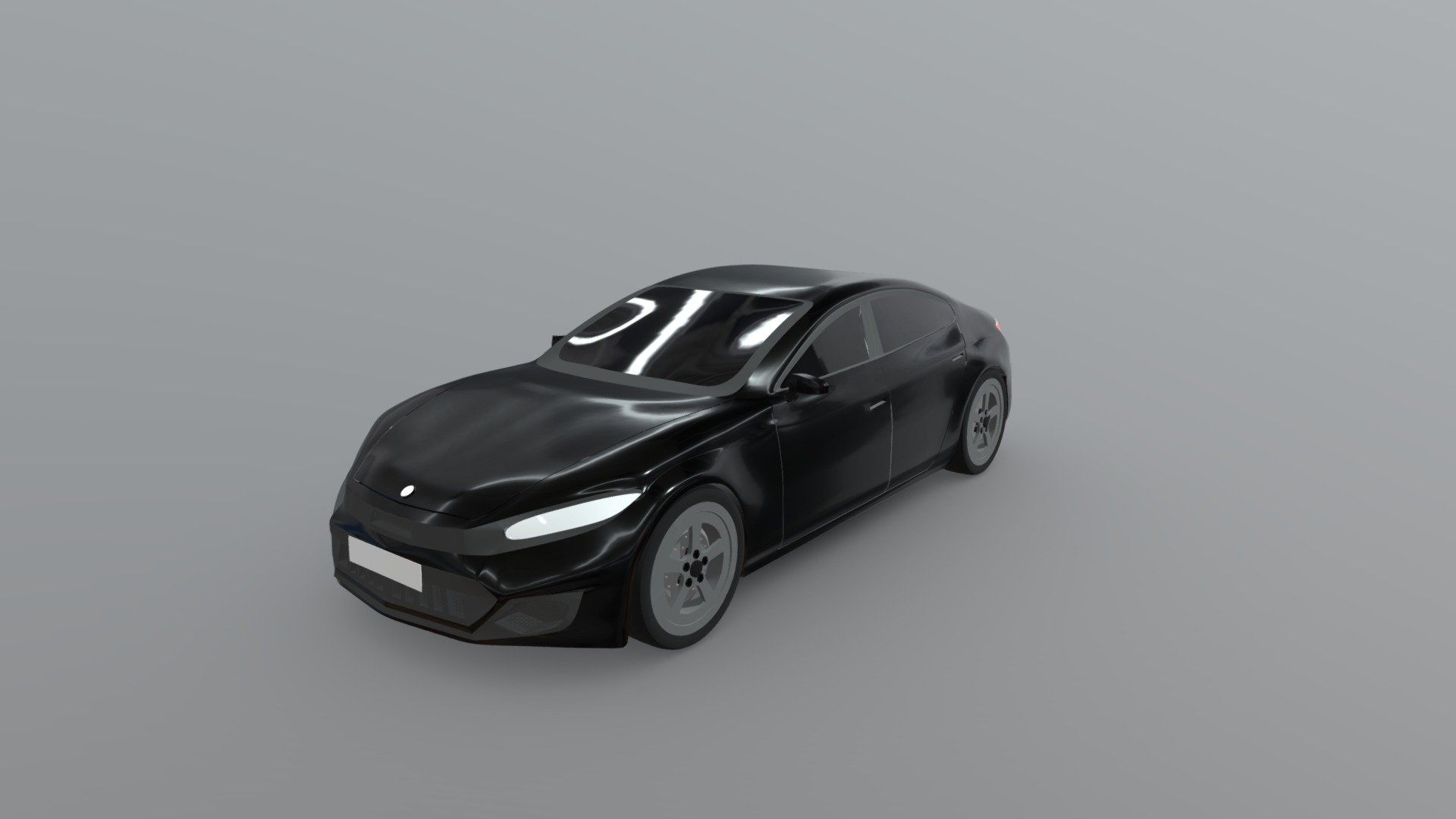 Generic Electric sedan vector