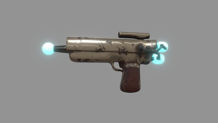 Plasma Handgun 3D Model