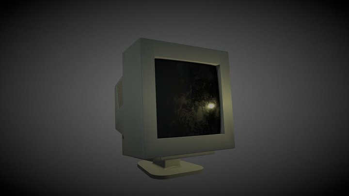 CRT Monitor (remodel) 3D Model
