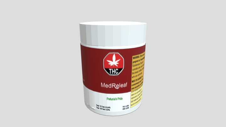 Cannabis Container 3D Model