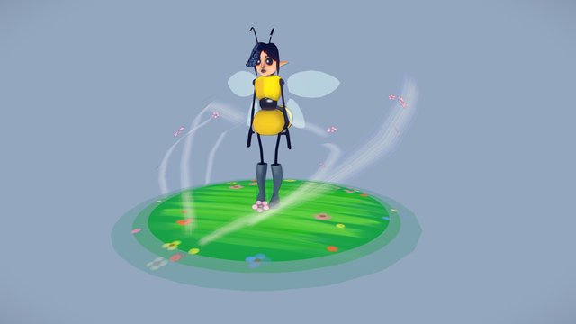 Hunny B (Unrigged) 3D Model