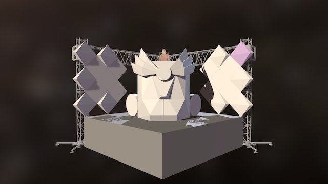 Princess Stage 3D Model