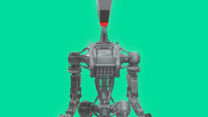 "Mectur - Prototype 3" robot character concept 3D Model