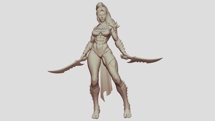 Daggergirl 3D Model