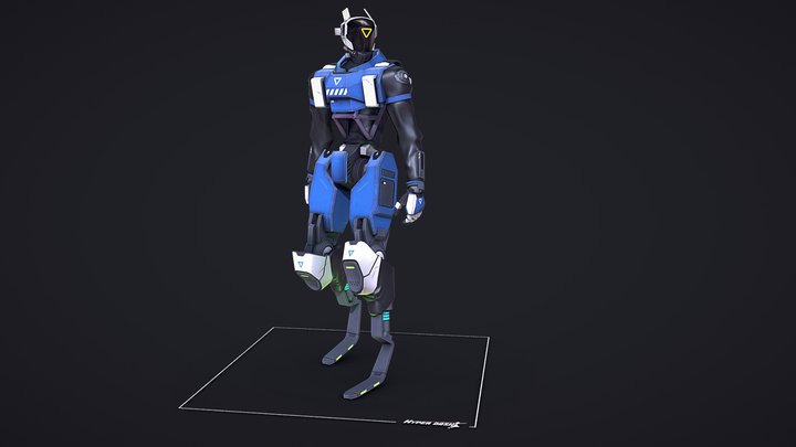 HyperDash: Striker 3D Model