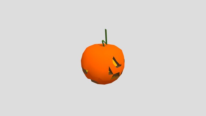 Pumpkin of comedy and tragedy 3D Model