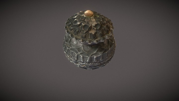 Hộp đựng vôi 3D Model