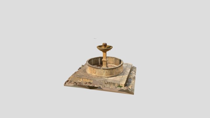 Fotogrametría Pileta Villa de Leyva Colombia 3D Model