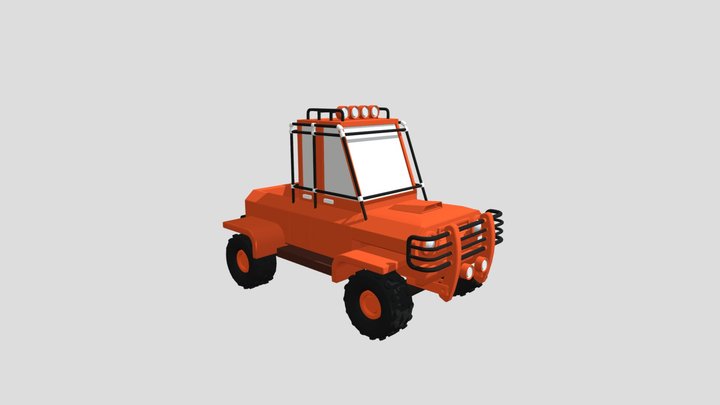 Stylized Free Car 3D Model For Animation 3D Model