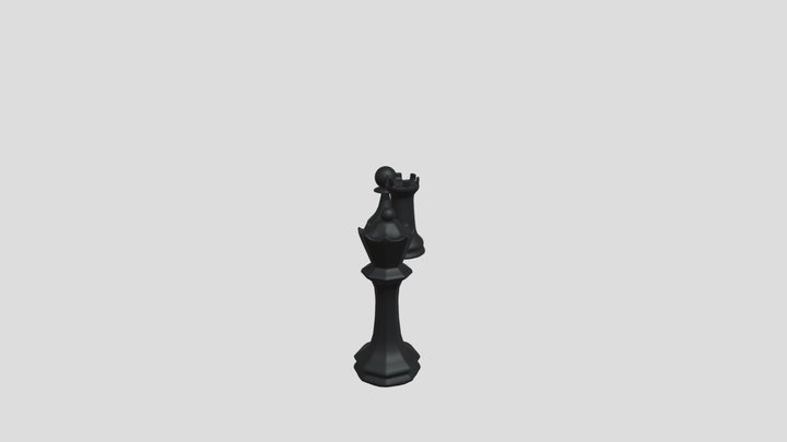 peças de xadrez 3D Model