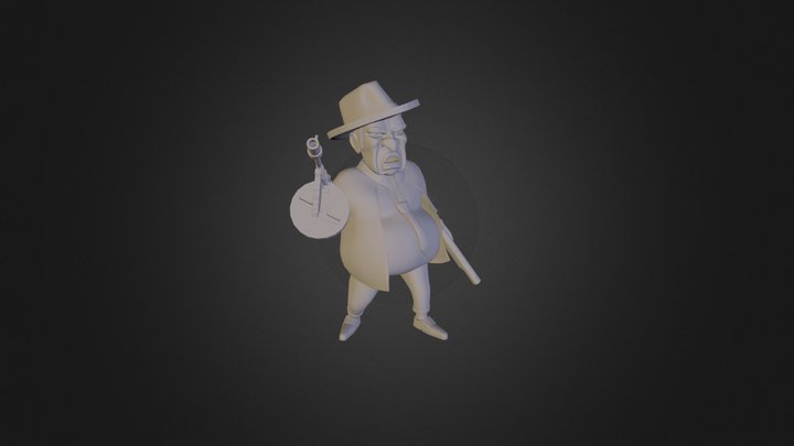 Stylized Gangster 3D Model