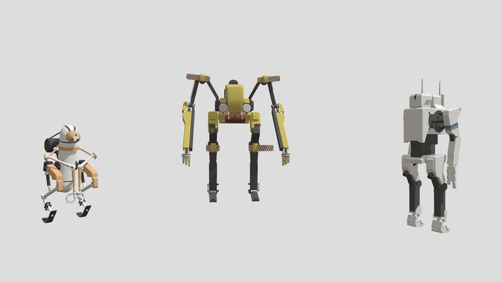 3 detailed drafts (sainor ) 3D Model