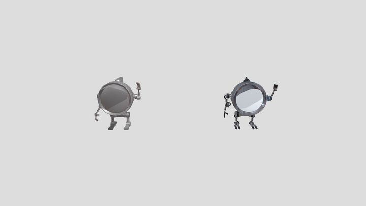 [XYZ School] Coursework_Draft_Lamp_Robot_mini 3D Model